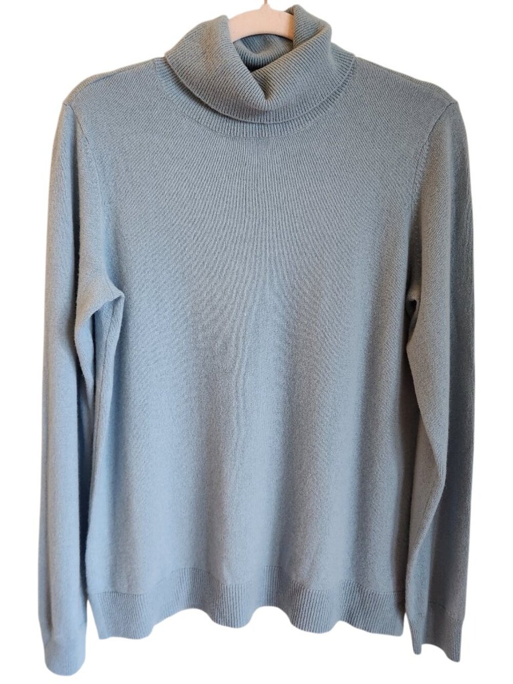 Orvis Sweater Women's Blue Medium Classic Cashmere Turtleneck NEW